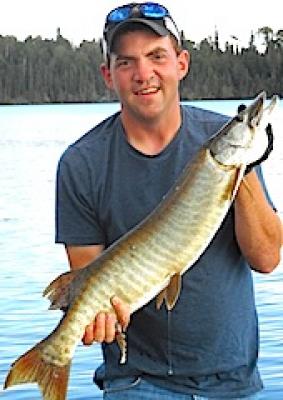 Nice Muskie Fishing at Fireside Lodge in Canada