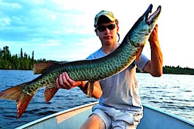 1st Ever Muskie was a Trophy Fishing at Fireside Lodge in Canada