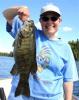Ladies Proud Trophy Smallmouth Bass at Canada Lodge