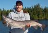Ladies Fishing for Large Northern Pike in Canada at Lodges