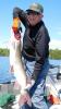 Trophy 46-inch Muskie caught Fishing at Fireside Lodge Canada