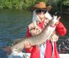 Ladies Fishing Trophy Northern Pike Fly Fishing in Canada