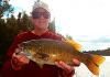 Giant Trophy Smallmouth Bass by George Fishing at Fireside Lodge Canada