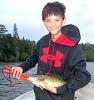 1st BIG Smallmouth Bass Fishing at Fireside Lodge Canada by Nicholas