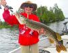 BIG 1st Tiger Muskie by Tyler Klimes Fishing at Fireside Lodge Canada