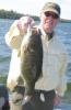 Giant Trophy Smallmouth Bass Fishing at Fireside Lodge by Jerry Amer