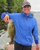 Lady Angler Fishing for Smallmouth Bass at Fireside Lodge in Canada