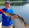 1st Northern Pike With Dad Fishing at Fireside Lodge in Canada