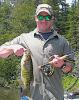 1st BIG Smallmouth Bass Fly-Fishing at Fireside Lodge in Ontario Canada