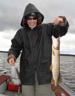 fun boat fishing for northern pike