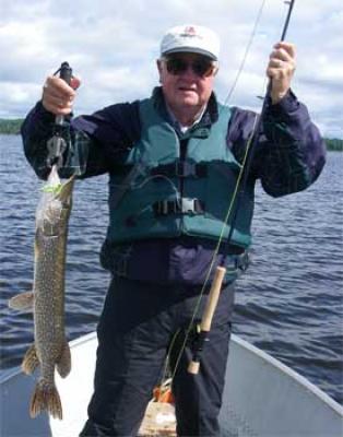northern pike fly fishing fun Canada