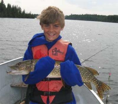 father and son fishing lodge
