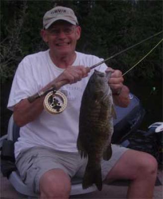 smallmouth bass fly fishing trophy