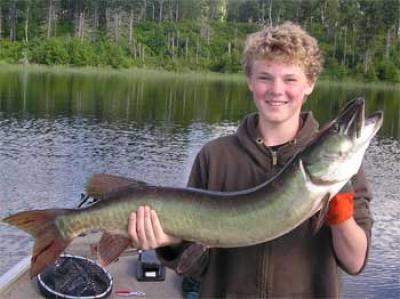muskie lakes in Ontario Canada