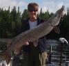 Ontario lodge with big northern pike