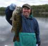 giant smallmouth bass with rental boats