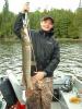 fly fishing fun for northern pike in Ontario